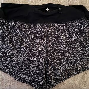 Lululemon Athletica Black and White Athletic Shorts